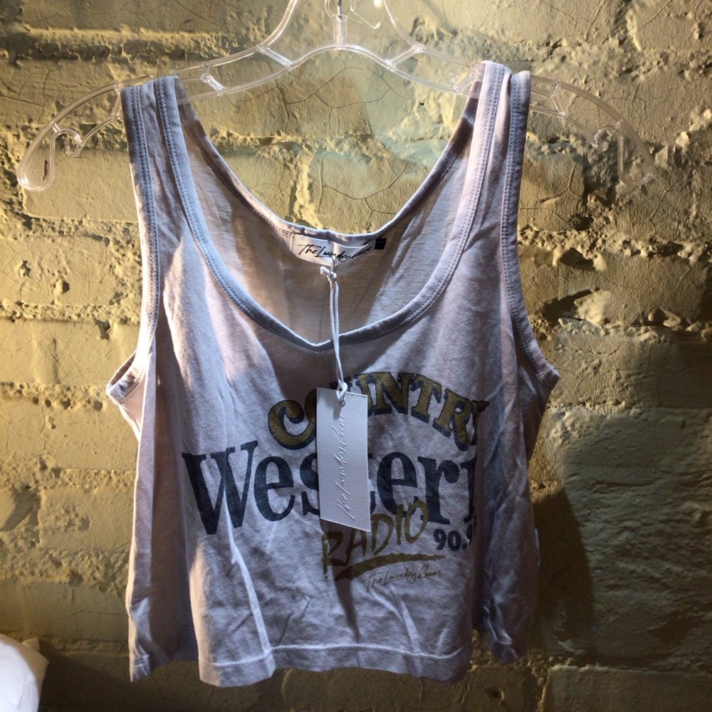 NEW! The Laundry Room Gray Country Western Tank Top